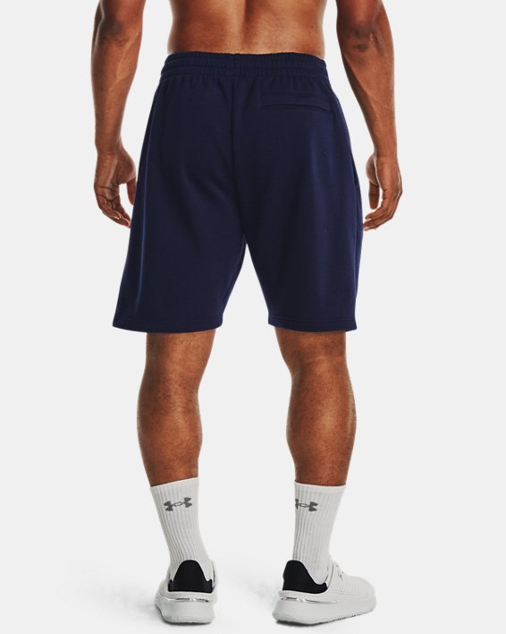 Men's UA Rival Fleece Shorts, Blue, pdpMainDesktop image number 1